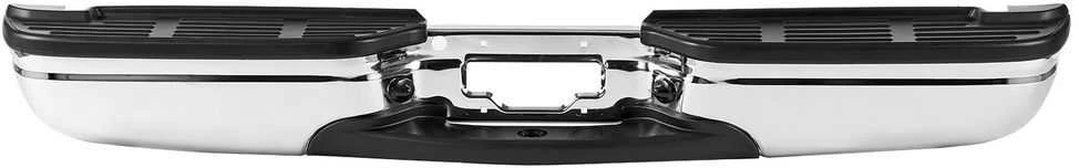 Chromuotas galinis pakopos buferis, skirtas Ford F250/F350 Super Duty, didelio našumo plieno buferis, galinis buferis su žibintais