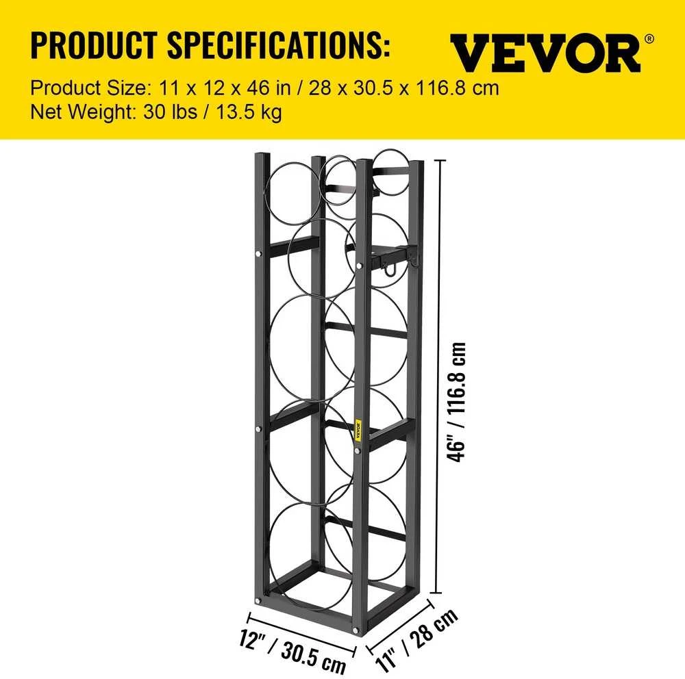 VEVOR Refrigeranto talpų laikiklis su vieta 6 talpoms