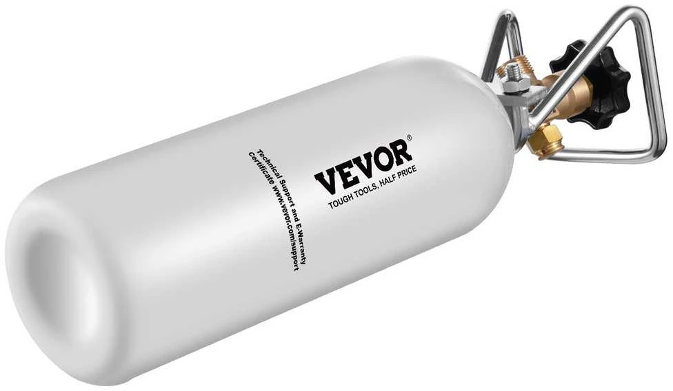 VEVOR CO2 balionas su DIN477 vožtuvu, 2kg