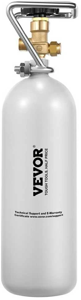 VEVOR CO2 balionas su DIN477 vožtuvu, 2kg