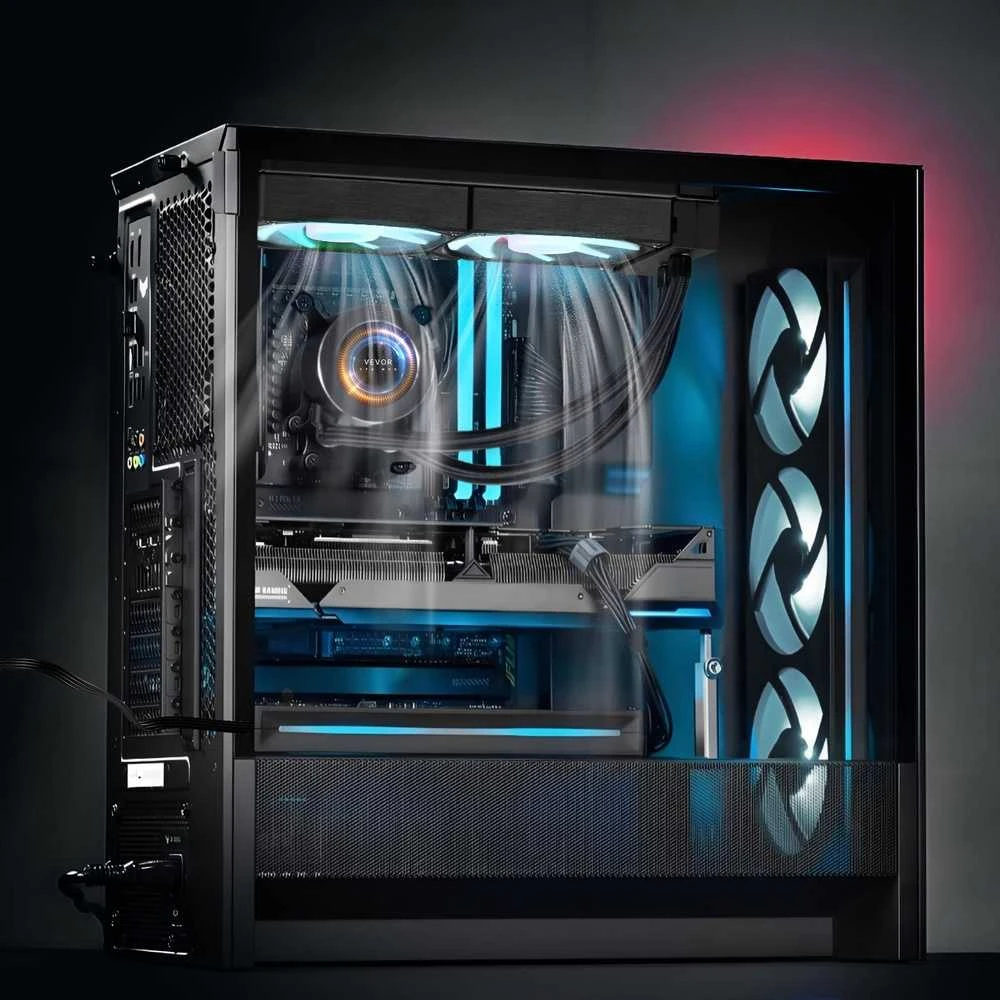 CPU skysčio aušintuvas, AIO vandens aušinimo sistema, ARGB apšviestas CPU aušintuvas, 120 mm CPU aušintuvas, efektyvus CPU aušinimo sprendimas