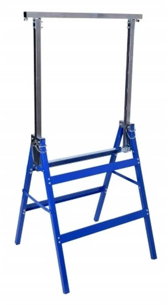 Darbastalio stovai, 130 cm, 2 vnt., reguliuojamo aukščio, sulankstomi, kojelės, laikikliai, atramos