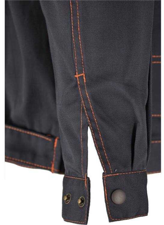 Yato Darbinė striukė, dydis 2XL, su 5 kišenėmis, pilka ir oranžinė, vyrams
