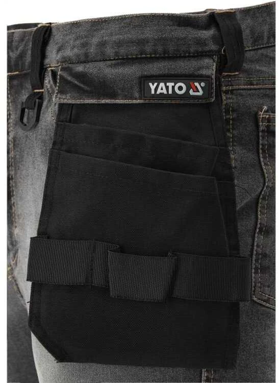 YATO DARBO KELNĖS STRETCH DŽINSAI PLIENAS PILKA DYDIS XL
