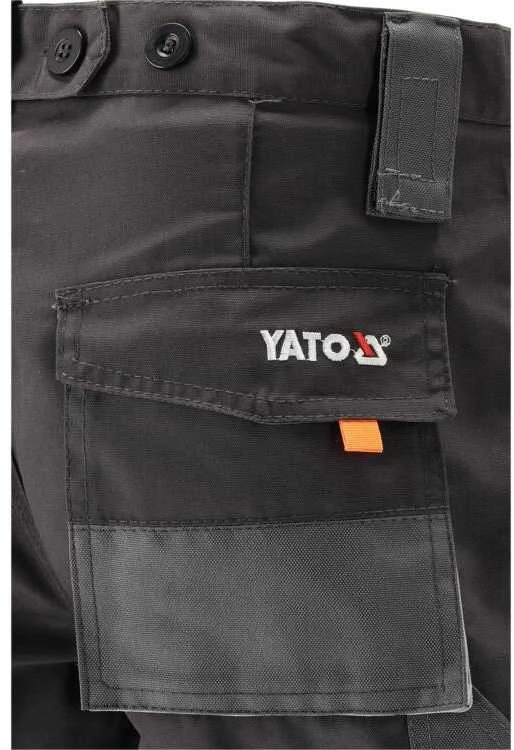 Kelnės Yato YT-80185; L/XL; juodos/pilkos