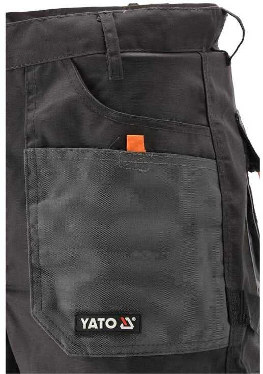 Kelnės Yato YT-80185; L/XL; juodos/pilkos