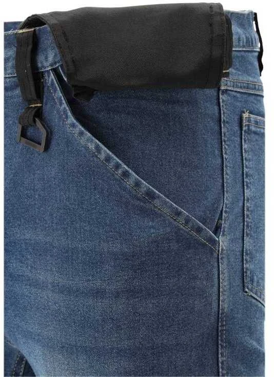 Toya Sa Poland Darbo kelnės montuotojams, tamprios džinsinės kelnės, tamsiai mėlynos, 2XL darbo kelnės, džinsinės darbo kelnės, dailidės kelnės