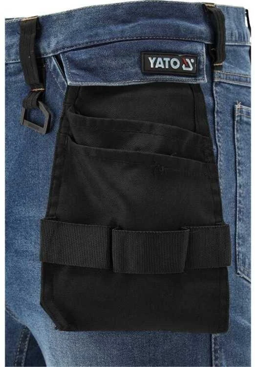 Toya Sa Poland Darbo kelnės montuotojams, tamprios džinsinės kelnės, tamsiai mėlynos, 2XL darbo kelnės, džinsinės darbo kelnės, dailidės kelnės