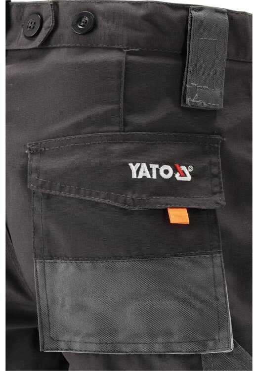 Kelnės Yato YT-80186; XL; juodos/pilkos