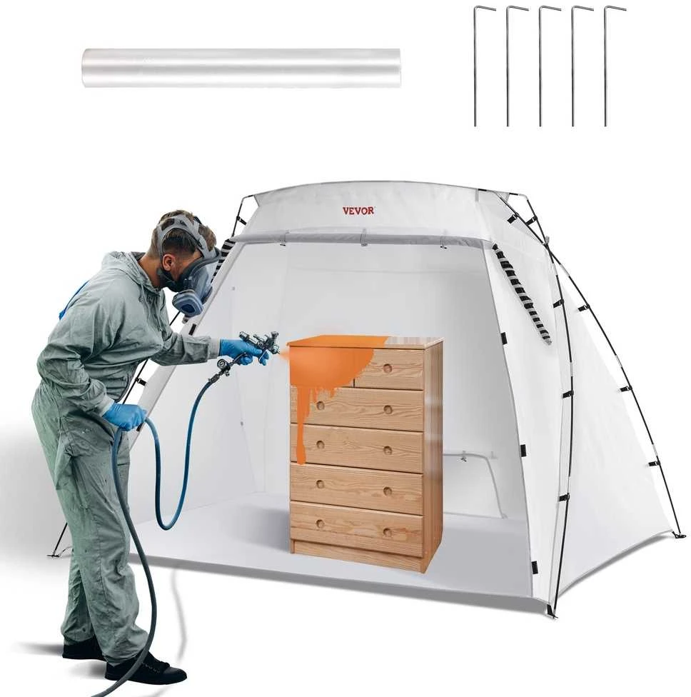 VEVOR Dažų purškimo palapinė, 228x158x158 cm