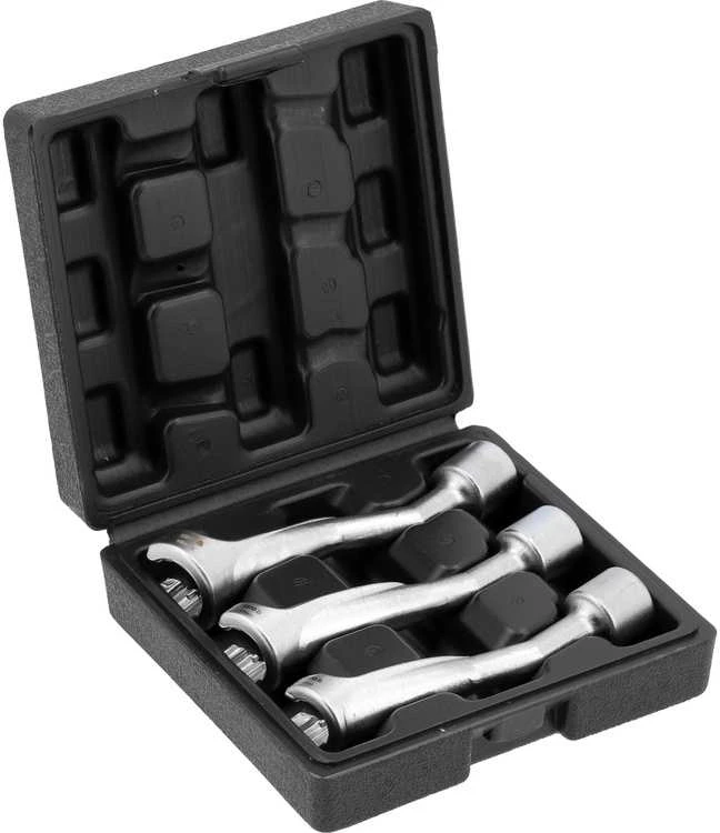 Toya Sa Poland Raktų rinkinys | kuro purkštukams ir įpurškimo siurbliams | 12,5 mm (1/2") | 14 - 17 - 19 mm (YT-17619)