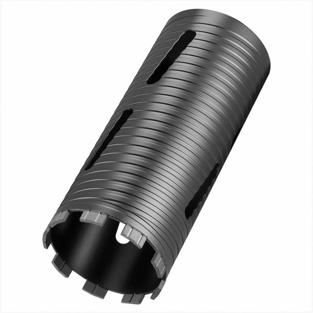 Deimantinė gręžimo karūna gelžbetoniui, raudonoms plytoms ir mūrui, sausas deimantinis gręžimas su 3 adapteriais, 102 mm skersmuo, sauso gręžimo karūna, betono grąžtas