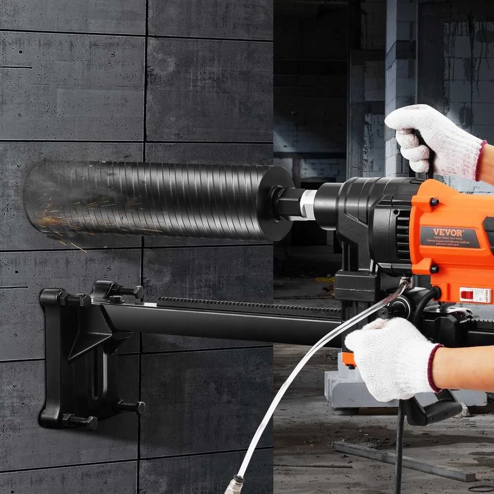 Deimantinė šerdinė gręžimo mašina, 3200W betono šerdies gręžimo įrenginys, 20-250mm šerdies gręžimas, didelio našumo šerdies gręžtuvas betonui, akmeniui, plytoms