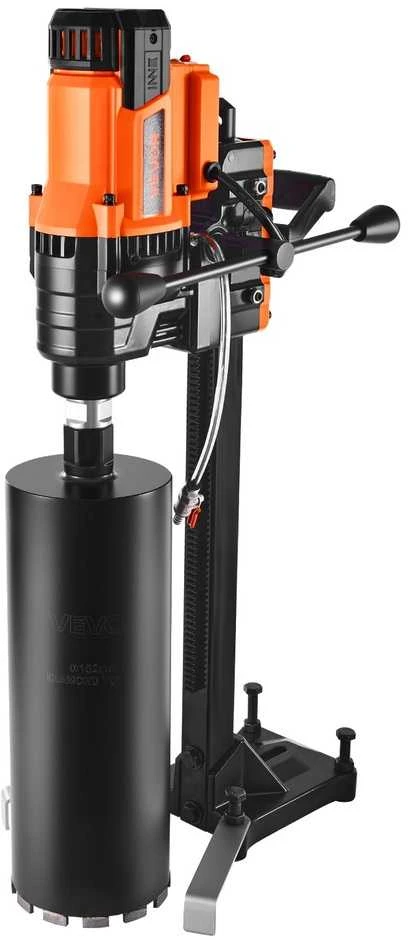 Deimantinio gręžimo staklės 3000W, 20.32 cm, betono gręžimui su stovu, šlapiam/sausam gręžimui