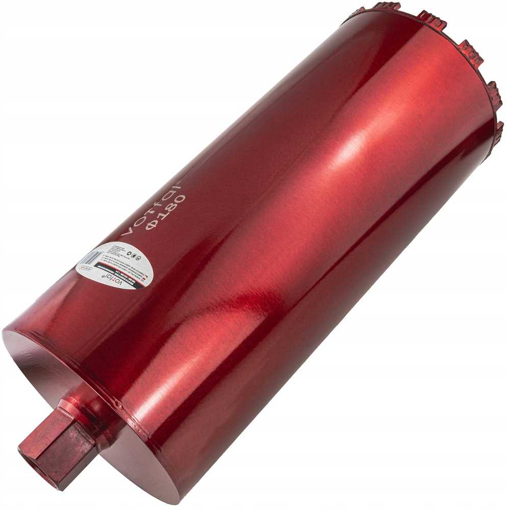 Deimantinis grąžtas betonui 180 x 450mm, betono gręžimo grąžtas, mūro grąžtas, deimantinis skylių pjūklas, betono šerdies grąžtas