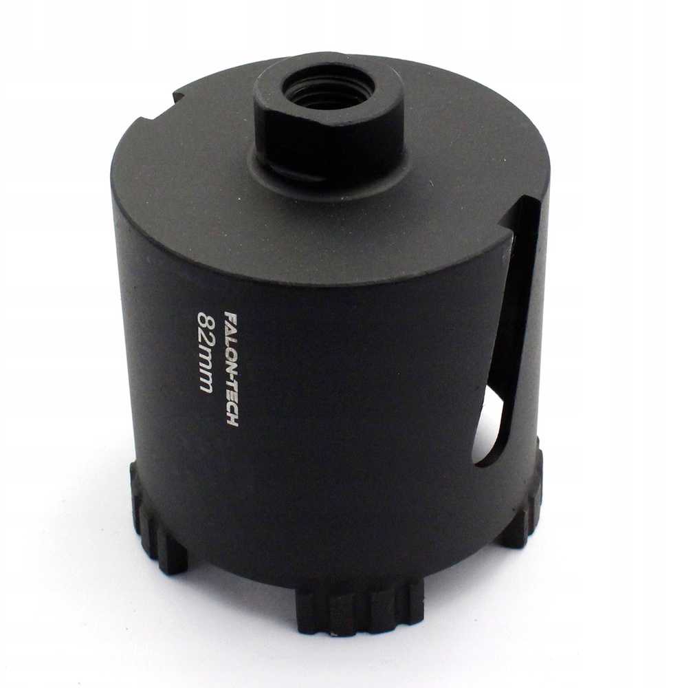 Deimantinis karūninis grąžtas 82mm betonui, plytoms, silikatui, 5 segmentai turbo, M16 SDS+ adapteris, profesionalus gręžimas