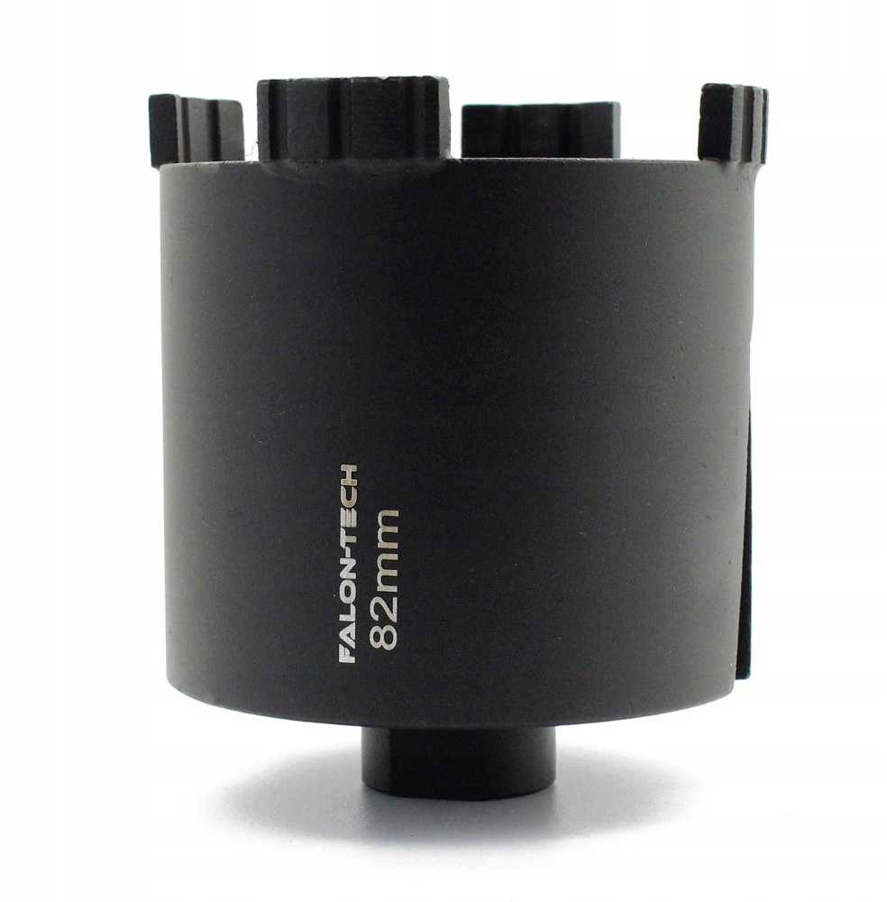 Deimantinis karūninis grąžtas 82mm, betonui, plytoms ir silikatui, 4 segmentų turbo, su SDS+ adapteriu, profesionalus montavimo grąžtas