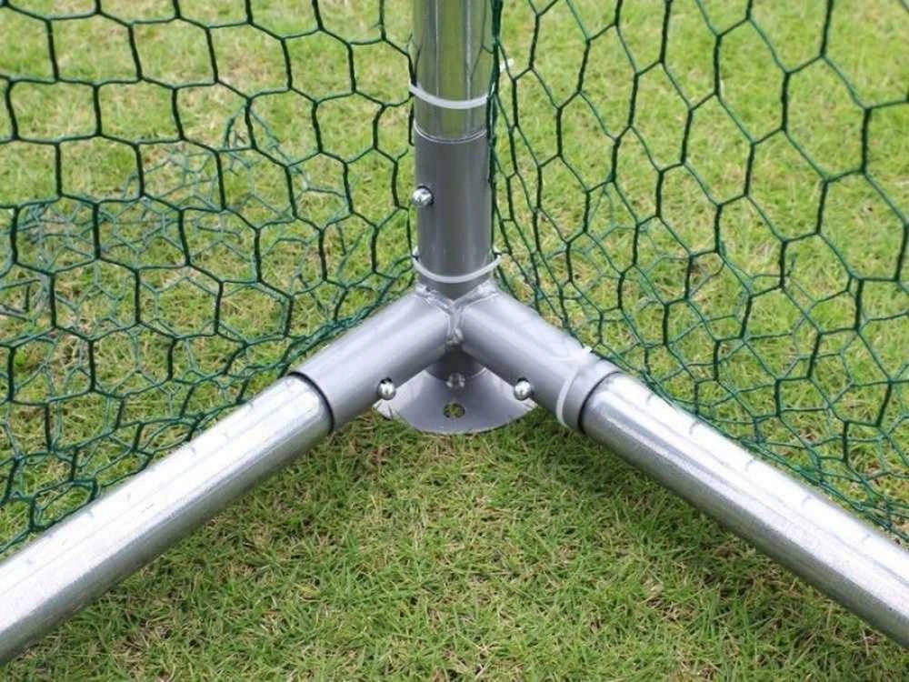 Dengtas naminių gyvūnėlių aptvaras, didelis gyvūnų narvas, lauko paukščių voljeras, 3m x 2m x 2.5m, cinkuoto plieno narvas