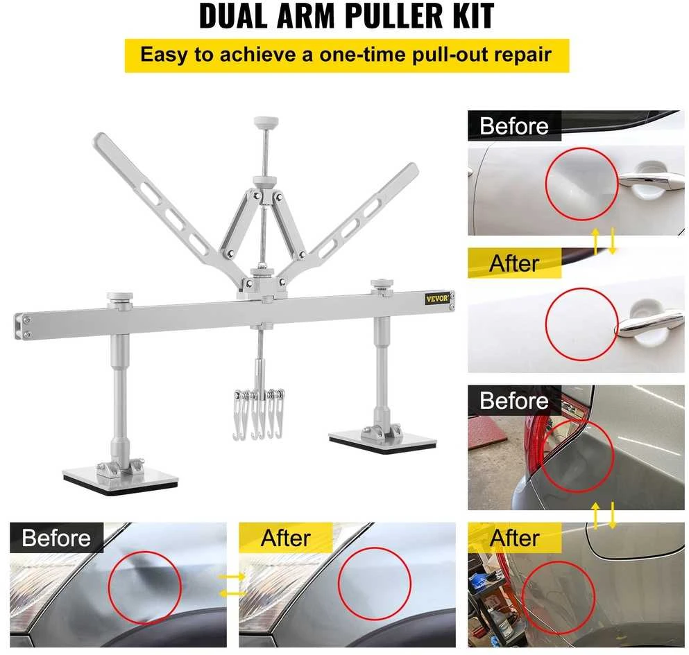 Dentų traukiklis svirties strypas, aliuminio plienas, 6 griebtuvai, 75 cm įrankis