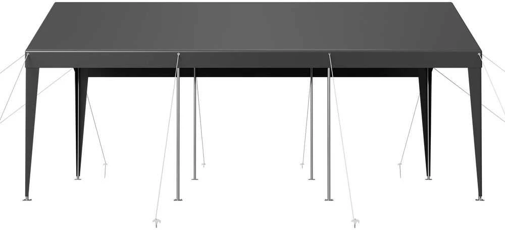 VEVOR Automobilio pastogė 3 x 6 m pilka