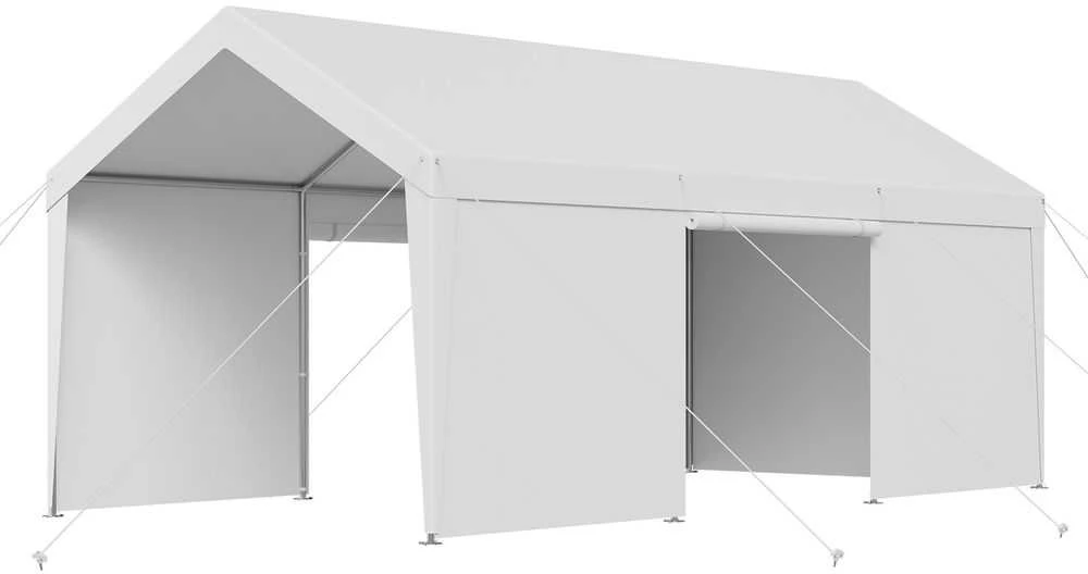 VEVOR Automobilių pastogė su šoninėmis sienelėmis 3x6 m