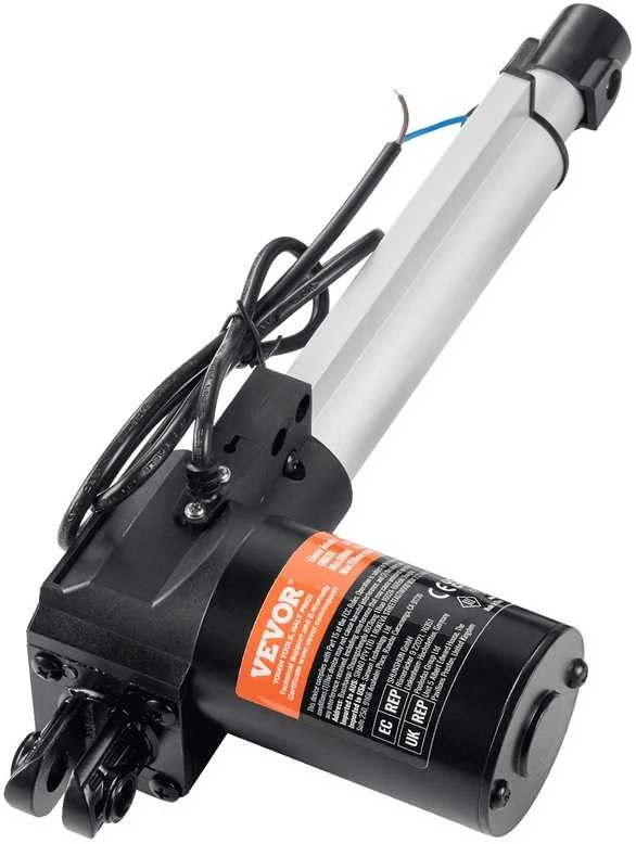Didelio galingumo 12 V linijinė pavara, 150 mm eigos, skirta pramoninei automatikai, elektrinių durų pavara, didelio galingumo kėlimo sistemos