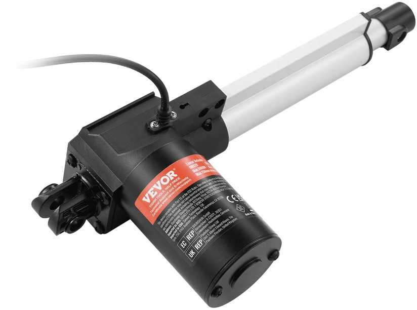 Didelio galingumo 12 V linijinė pavara, 150 mm eigos, skirta pramoninei automatikai, elektrinių durų pavara, didelio galingumo kėlimo sistemos