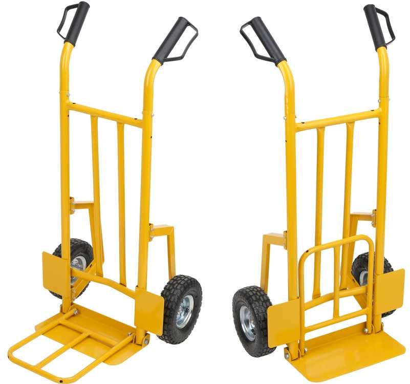 Didelio našumo medienos transportavimo vežimėlis, 200 kg talpa, plieninė konstrukcija, pneumatiniai ratai, sodo ir namų naudojimui, rankinis vežimėlis