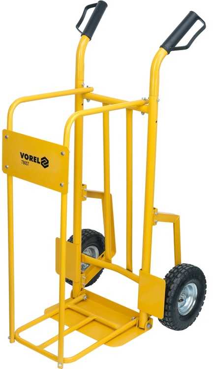 Didelio našumo medienos transportavimo vežimėlis, 200 kg talpa, plieninė konstrukcija, pneumatiniai ratai, sodo ir namų naudojimui, rankinis vežimėlis