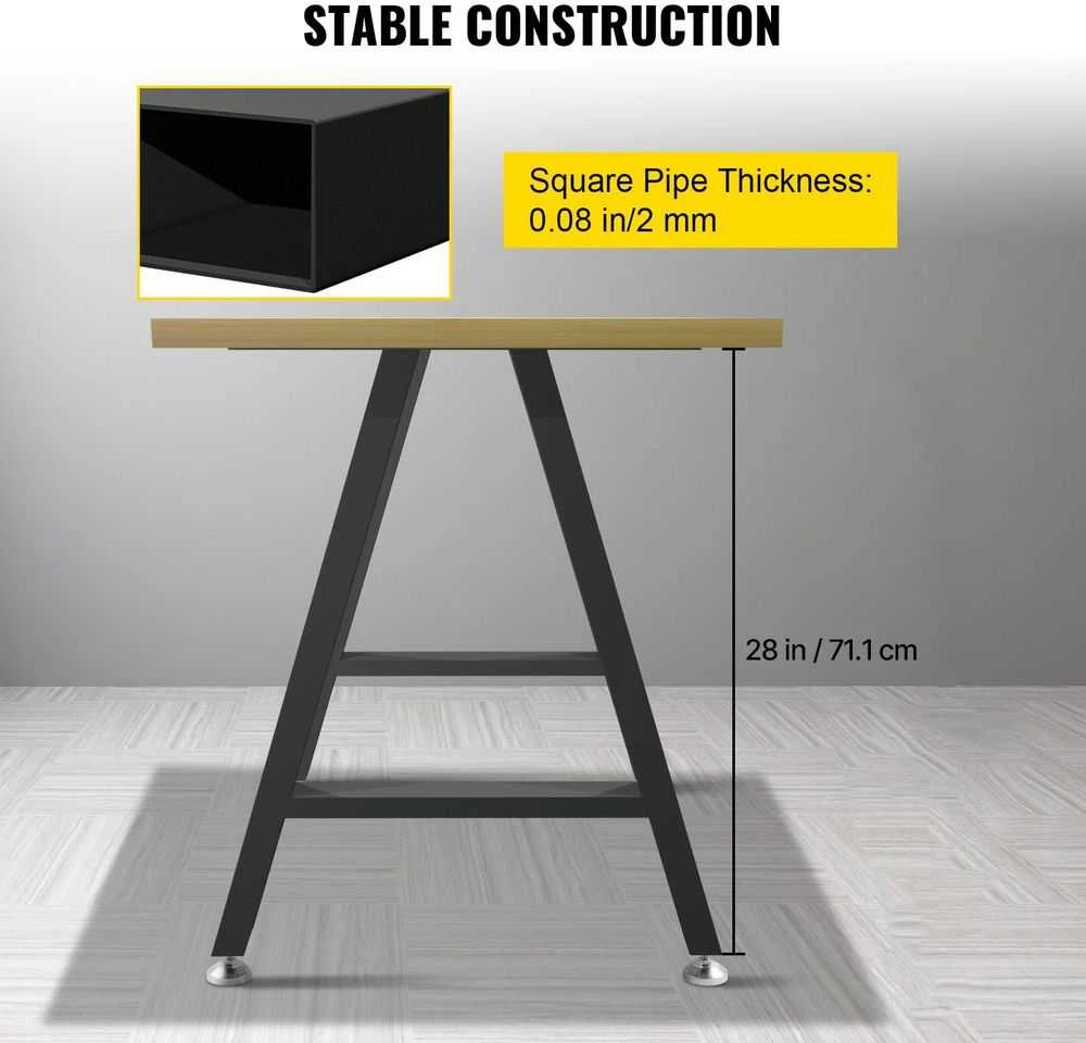 VEVOR Metalinės A formos stalo kojos 71x45 cm