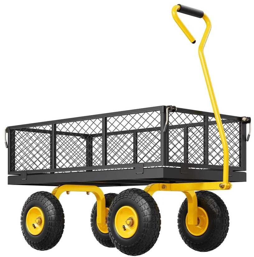 VEVOR Plieninė sodo vežimėlis 408 kg talpa