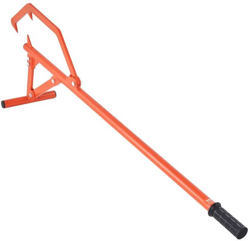 Didelio našumo rąstų keltuvas, plieno rąstų ritinėlis, reguliuojamas kablys, medienos keltuvas rąstams, miško ruošos įrankiai rąstams kelti 63.5 cm