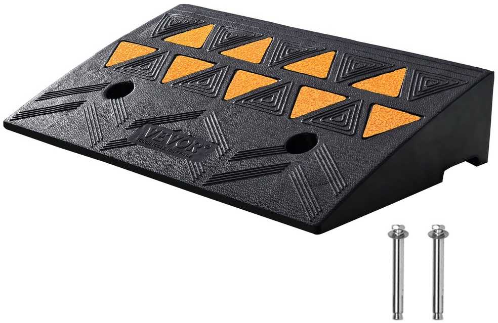 VEVOR Guminis šaligatvio nuolydžio rampa 10.8 cm aukščio