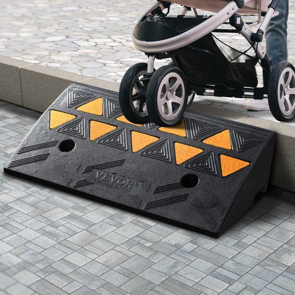 VEVOR Guminis šaligatvio nuolydžio rampa 10.8 cm aukščio
