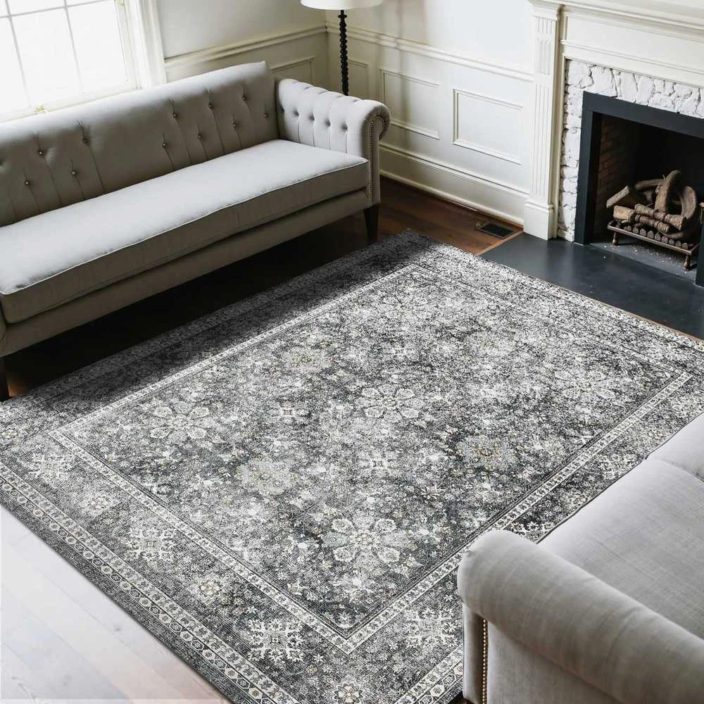 VEVOR Didelis kilimas 243 x 305 cm pilkas