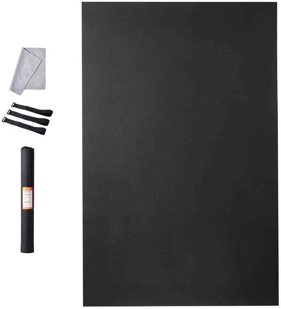 Didelis neslystantis jogos kilimėlis, 275x183 cm mankštos, fitneso, pilateso kilimėlis namams