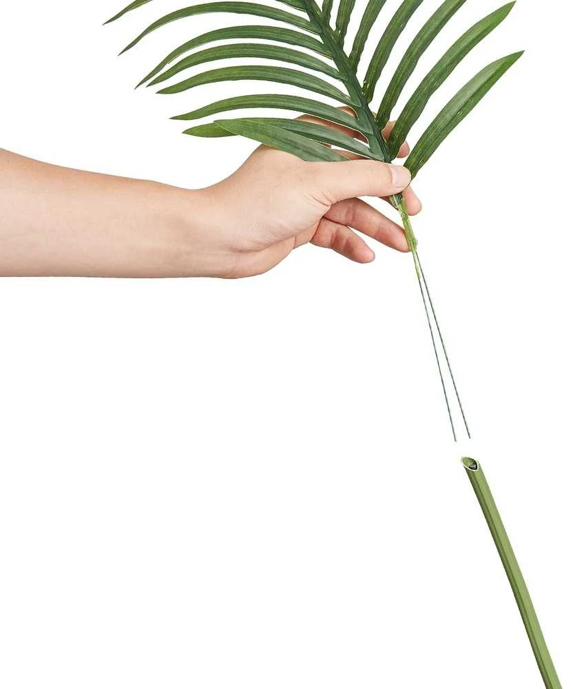 Dirbtinė auksinė cukranendrių palmė, Vazoninis medis, Realistiškas dizainas, Vidaus/Lauko