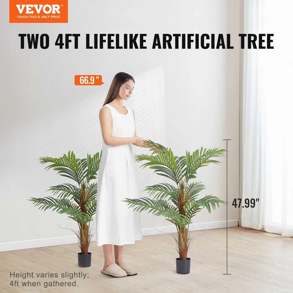 Dirbtinė palmė, 122 cm, su vazonu