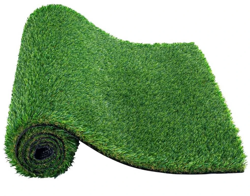 Dirbtinės žolės kilimas, 1530 x 3050 mm, žalias, 35 mm aukščio plaušai, lauko kiemo vejos dekoracija, dirbtinės žolės kilimėlis prie durų