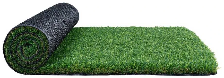 Dirbtinės žolės kilimas, 1530 x 3050 mm, žalias, 35 mm aukščio plaušai, lauko kiemo vejos dekoracija, dirbtinės žolės kilimėlis prie durų