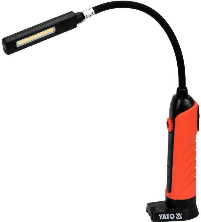 Dirbtuvių COB LED lempa su lanksčia rankena, reguliuojama šviesa, magnetiniu pagrindu, darbo lempa, inspekcinė lempa