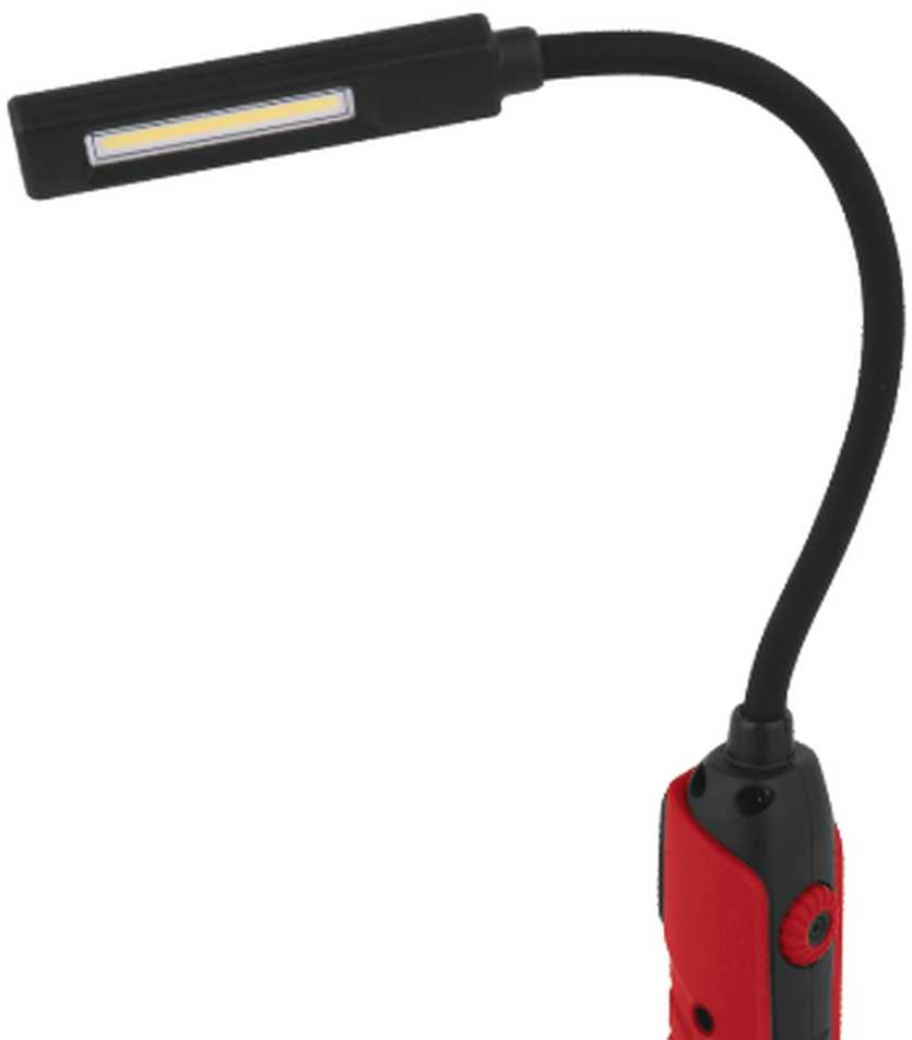 Dirbtuvių COB LED lempa su lanksčia rankena, reguliuojama šviesa, magnetiniu pagrindu, darbo lempa, inspekcinė lempa