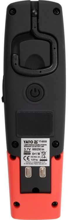 YATO SEMINARŲ LEMPAS 6W COB, 600LM + 250LM