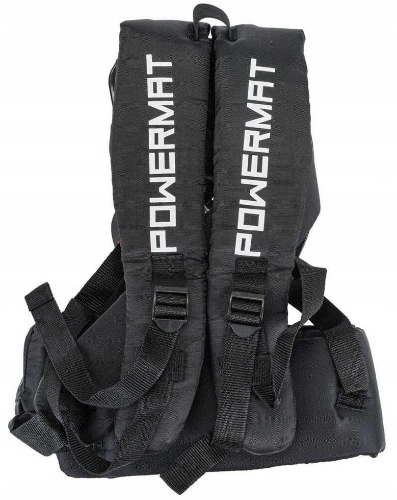 Diržas trimeriui PowerMat Tools su paminkšrinimais, juodas
