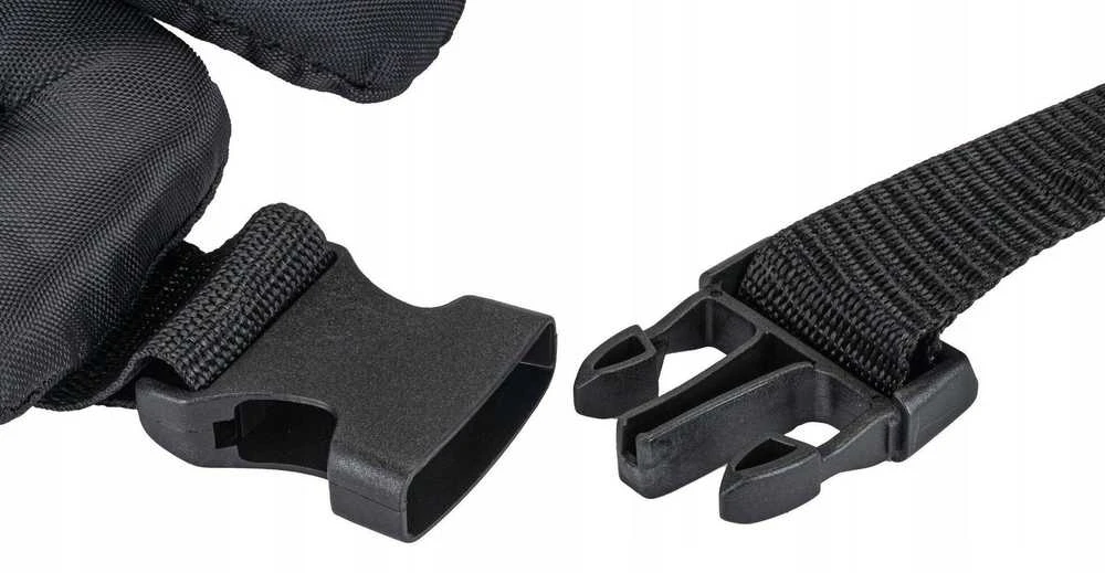 Diržas trimeriui PowerMat Tools su paminkšrinimais, juodas