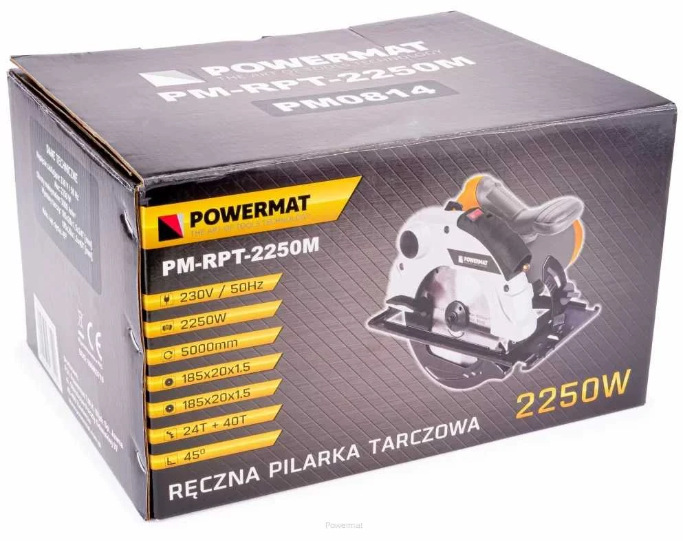 Diskinis pjūklas 185mm, 2250W, su lazeriniu kreipikliu, medienos pjovimui, didelio našumo diskinis pjūklas, nešiojamas stalo pjūklas