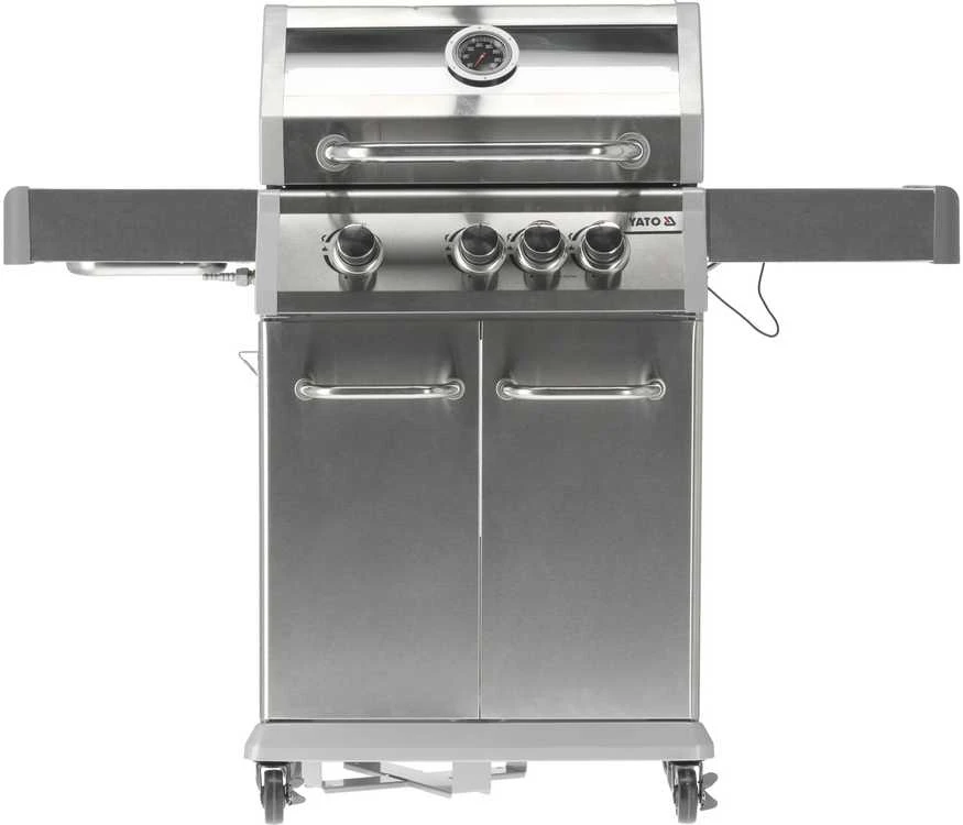 YATO DUJINĖS GRILLĖS 3+1 NERŪDIJANČIOJO PLIENO 11,5KW / STIKLAS