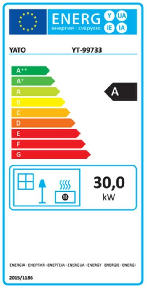 Šildytuvas dujinis 30KW Yato