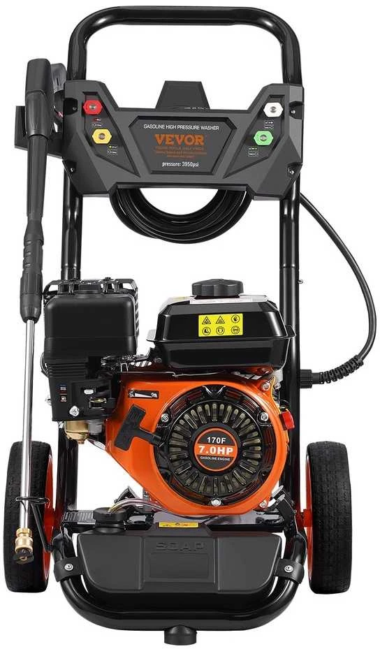 VEVOR Aukšto slėgio plovimo įrenginys automobiliams 3950 PSI