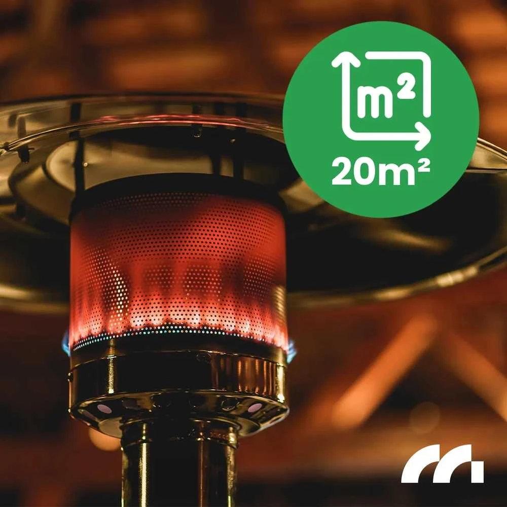 Dujinis terasos šildytuvas, 13kW lauko šildytuvas su dangčiu, propano dujų šildytuvas terasai, sodui, kiemui, renginiui, nešiojamas šildytuvas